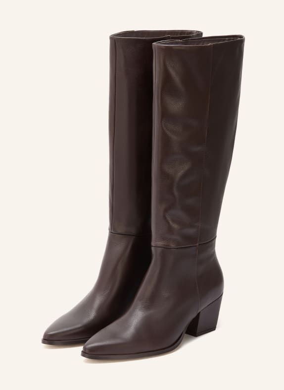 MRS & HUGS Cowboy Boots DUNKELBRAUN