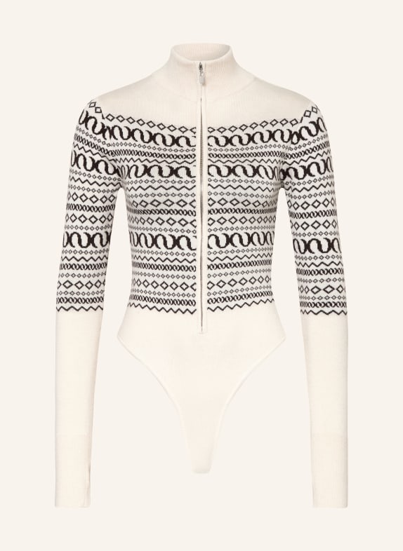 LeGer Studio Strickbody ILSE CREME / DUNKELBRAUN