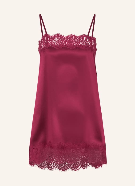 darling harbour Satintop mit Spitze BORDEAUX