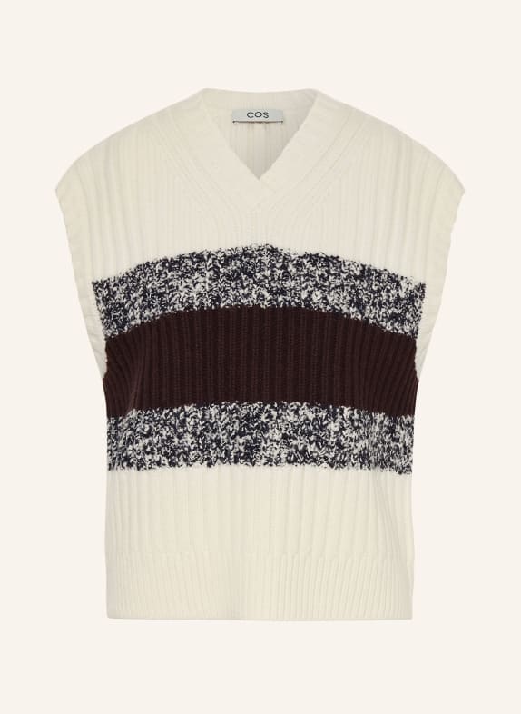 COS Pullunder ECRU / DUNKELROT