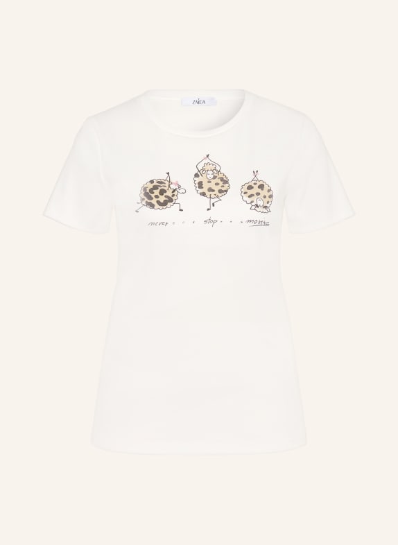 ZAÍDA T-shirt with gemstones WHITE