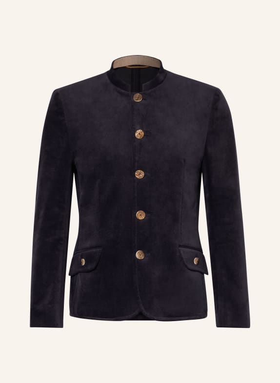 Grasegger Samtjanker OBOLUS Slim Fit DUNKELBLAU