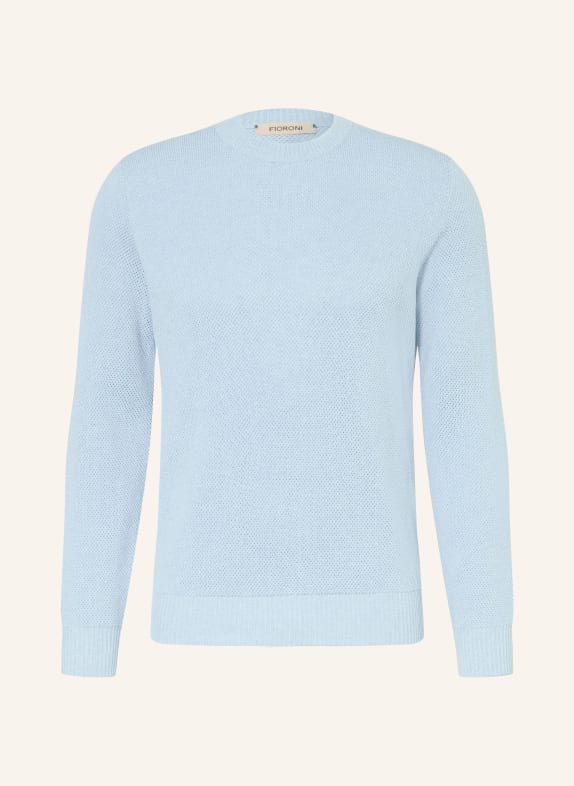 FIORONI Pullover mit Seide HELLBLAU