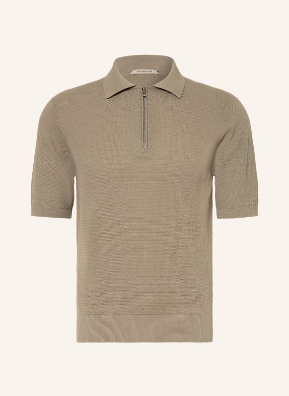 FIORONI Strick-Poloshirt BEIGE