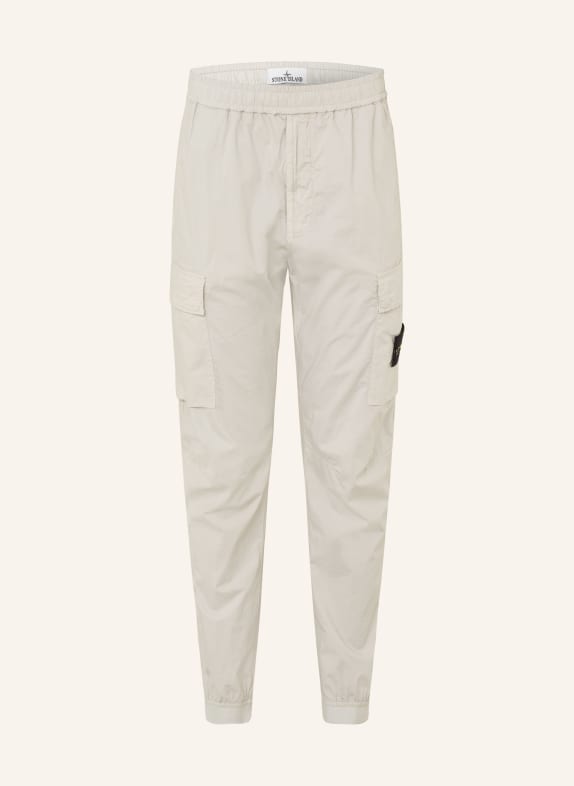 STONE ISLAND Regular fit cargo pants LIGHT GRAY