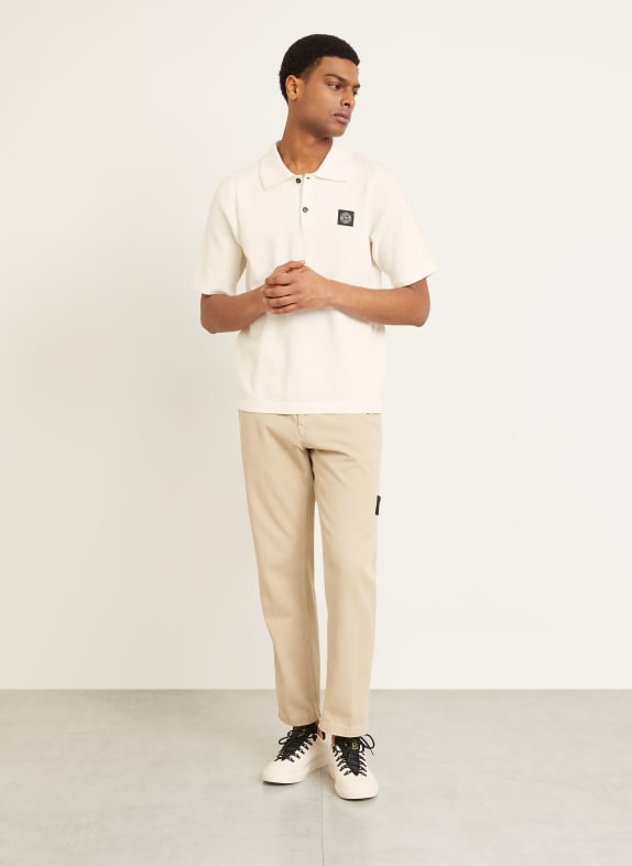 STONE ISLAND Pletené polo tričko Loose Fit REŽNÁ