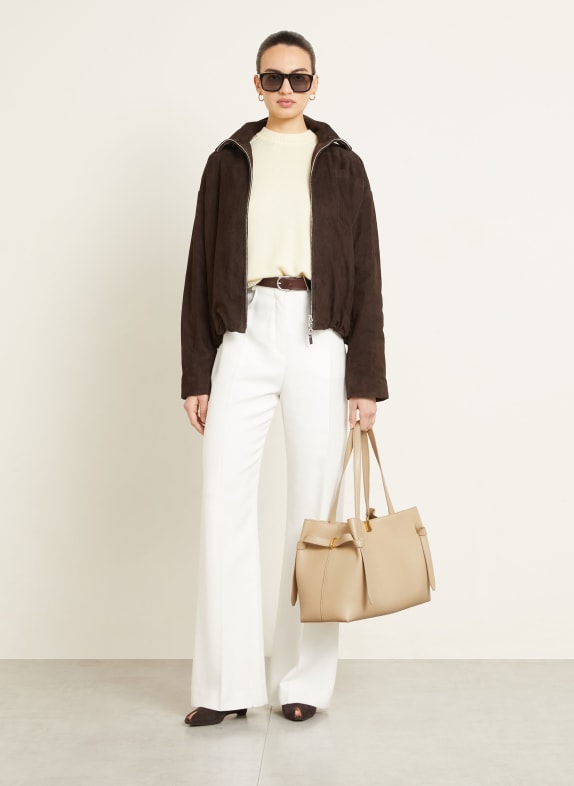 YUZEFI GYOZA shoulder bag LIGHT BROWN