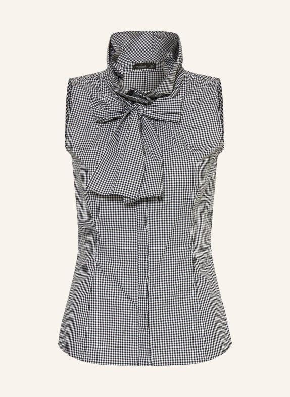 van Laack Blusentop VL-ADRIENN-XX mit Schluppe SCHWARZ / WEISS