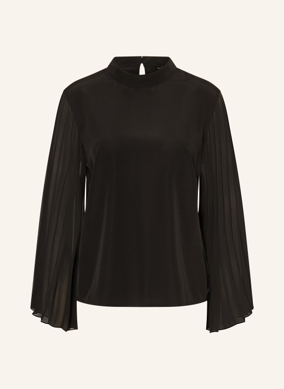 van Laack Blusenshirt VL-OZIAS-XX im Materialmix SCHWARZ