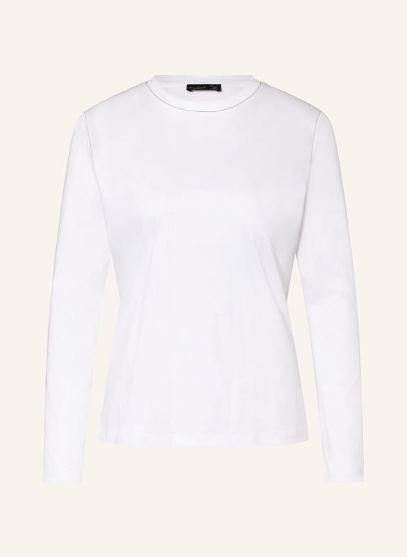 van Laack Longsleeve VL-MELLA-PB1 mit Schmucksteinen WEISS