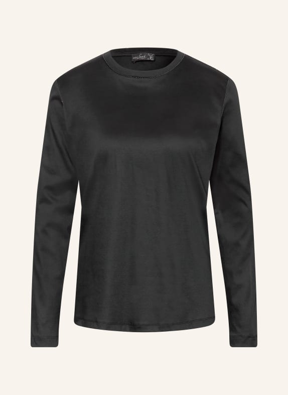 van Laack Longsleeve VL-MELLA-PB1 mit Schmucksteinen SCHWARZ