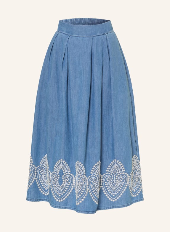 MORE & MORE jupe en jean BLEU / BLANC