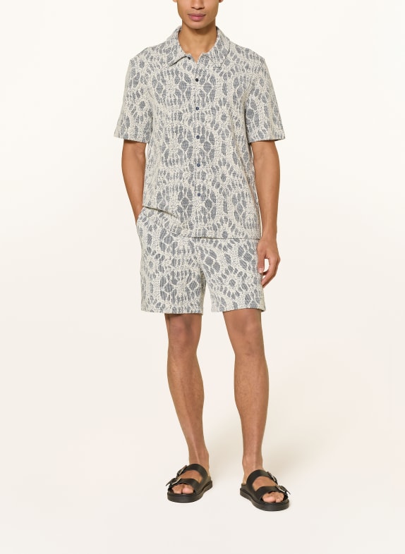 SAMSØE  SAMSØE Jersey-shorts SAJABARI ECRU / MØRKEBLÅ