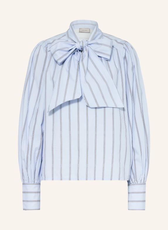 NEO NOIR Schluppenbluse JAZ HELLBLAU / WEISS / SCHWARZ