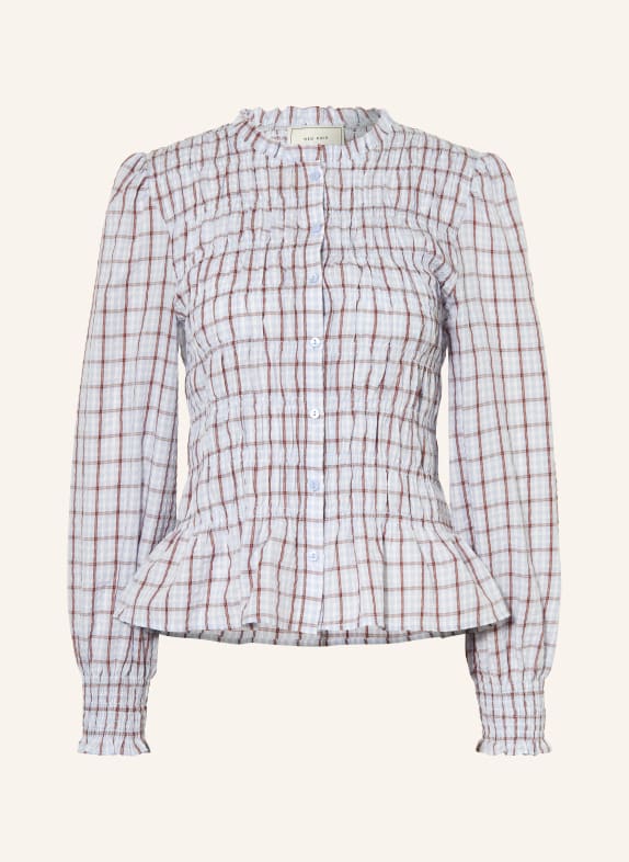 NEO NOIR Bluzka MOCCA SZARONIEBIESKI / BRĄZOWY