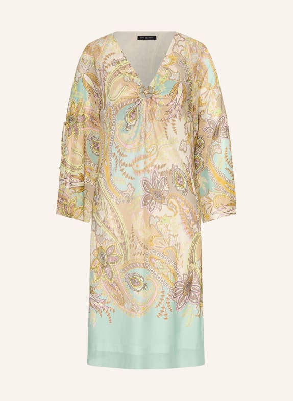 Ana Alcazar Mesh-Kleid MINT / BEIGE / DUNKELGELB