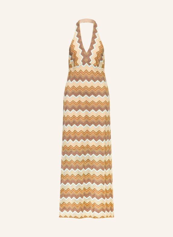 Ana Alcazar Kleid BRAUN / GELB / MINT