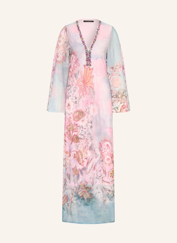 Ana Alcazar Robe en maille avec pierres précieuses BLEU CLAIR / ROSE / GRIS CLAIR