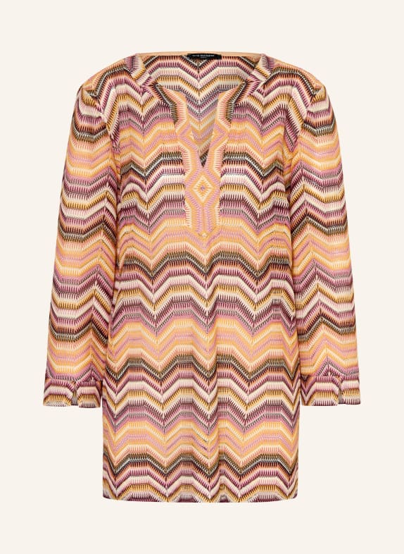 Ana Alcazar Tunika ORANGE / CREME / DUNKELLILA