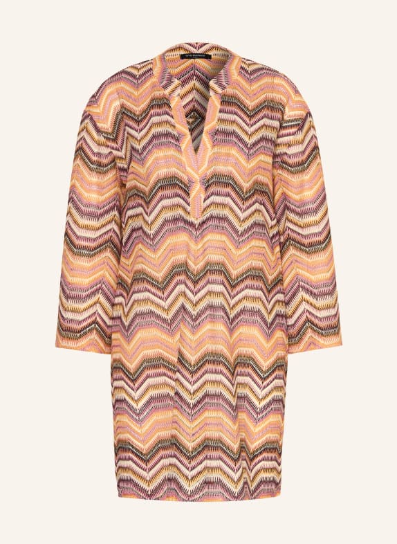 Ana Alcazar Kleid ORANGE / CREME / DUNKELLILA