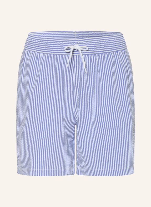 POLO RALPH LAUREN szorty kąpielowe NIEBIESKI / BIAŁY