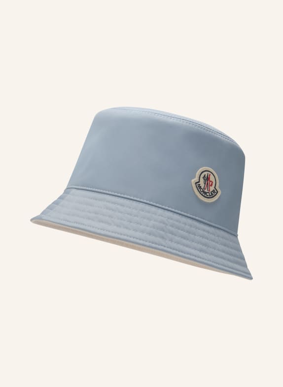 MONCLER Bucket Hat zum Wenden HELLBLAU / CREME