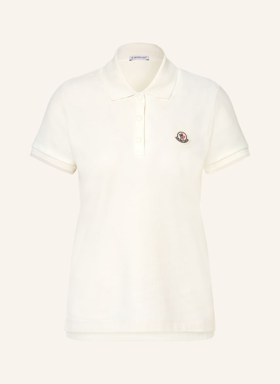 MONCLER Piqué-Poloshirt ECRU