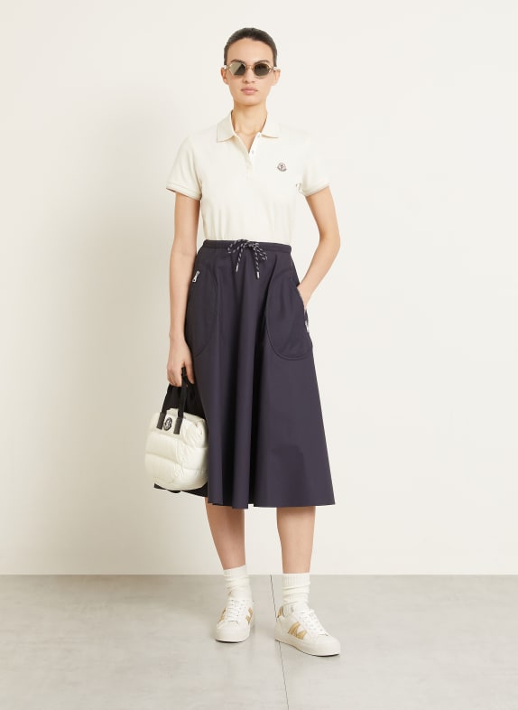 MONCLER Piqué poloshirt ECRU