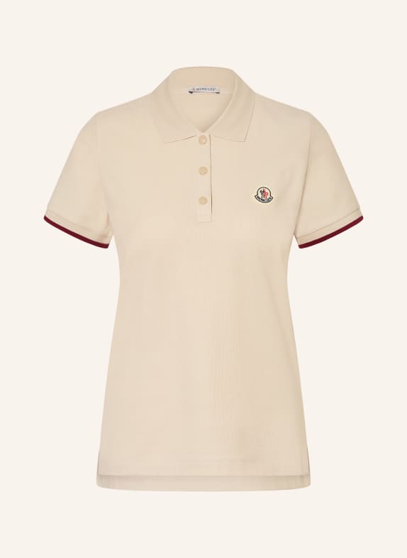 MONCLER Piqué-Poloshirt BEIGE