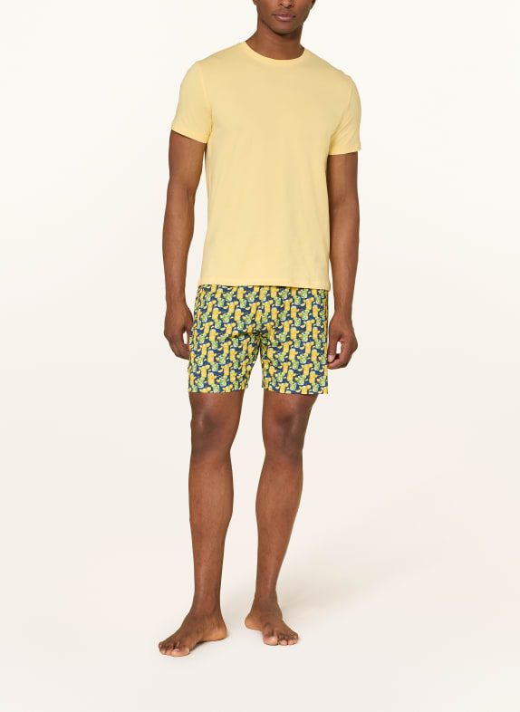 mey Sovshorts i serien REFRESH BAR BLÅ / GUL / LJUSGRÖN