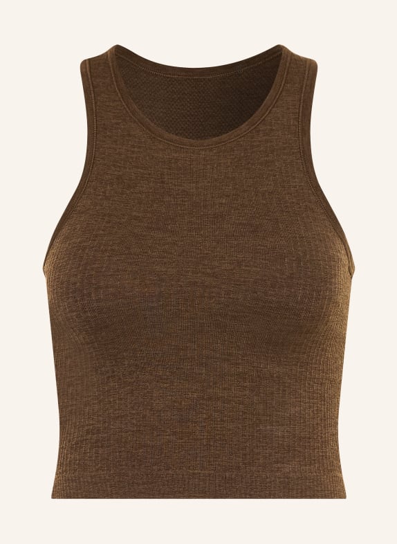 lululemon Cropped top EBB TO STREET BROWN