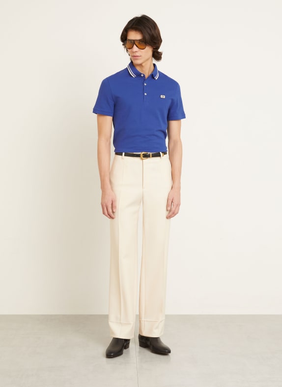VALENTINO Piqué polokošile VLOGO SIGNATURE MODRÁ