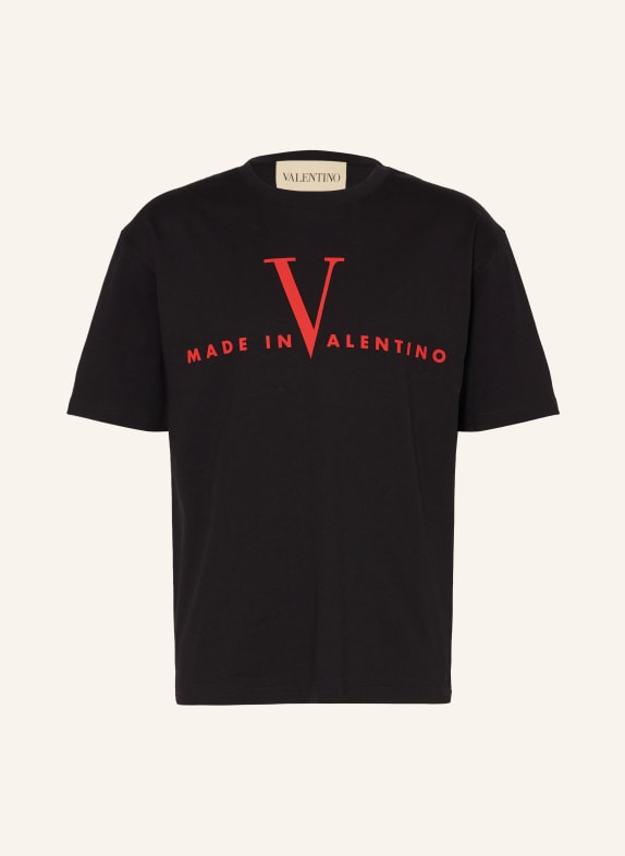 VALENTINO koszulka CZARNY / CZERWONY