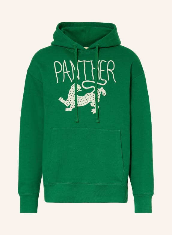 VALENTINO mikina s kapucí ZELENÁ / REŽNÁ