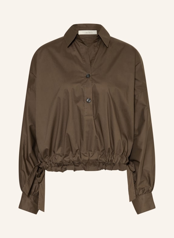 lilienfels košile TMAVĚ HNĚDÁ