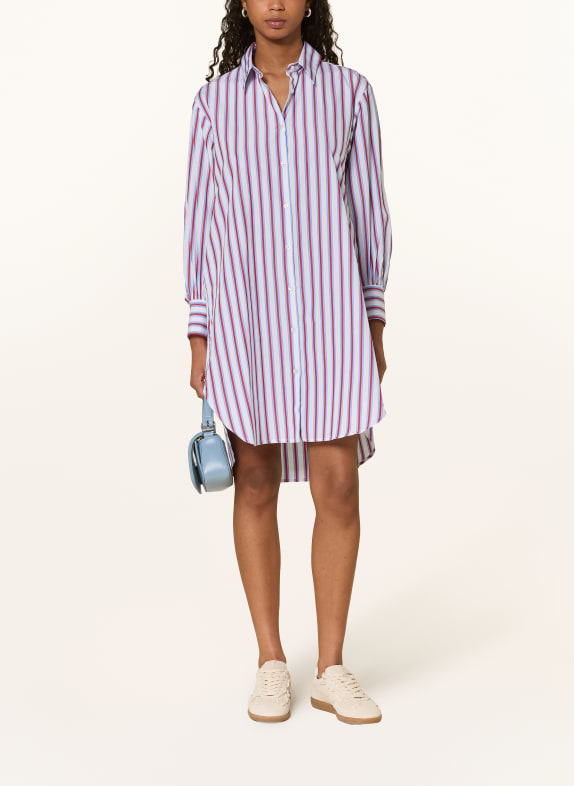 lilienfels Sukienka koszulowa JASNONIEBIESKI / CIEMNOCZERWONY / BIAŁY