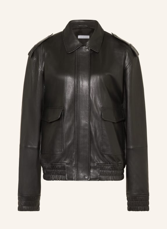 MRS & HUGS leather jacket BLACK