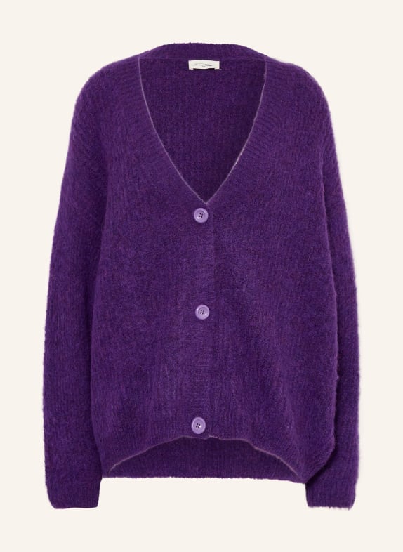 American Vintage EAST cardigan with alpaca DARK PURPLE