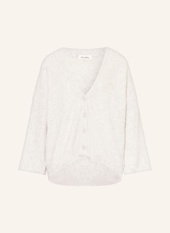 American Vintage Strickjacke DAMSVILLE mit 3/4-Arm HELLGRAU