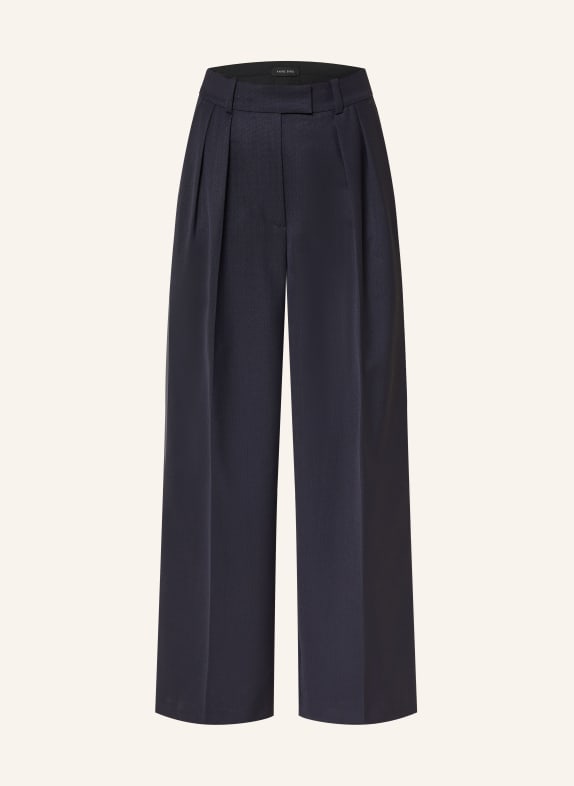 ANINE BING Kalhoty Marlene LOU TMAVĚ MODRÁ