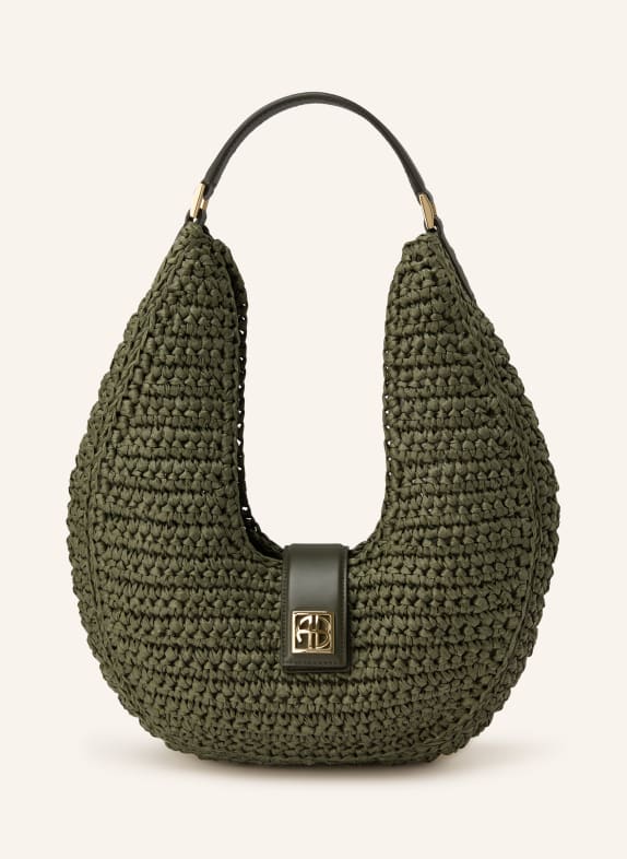 ANINE BING Kabelka LOU OLIVOVÁ / ZLATÁ