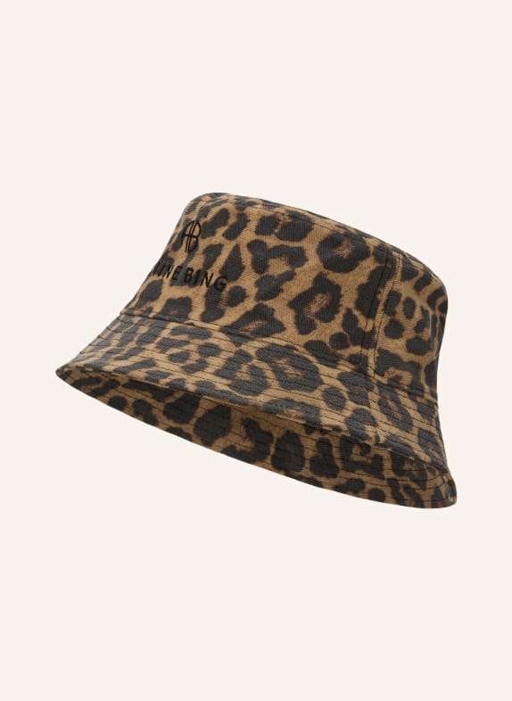 ANINE BING Bucket Hat NICKS CAMEL / SCHWARZ