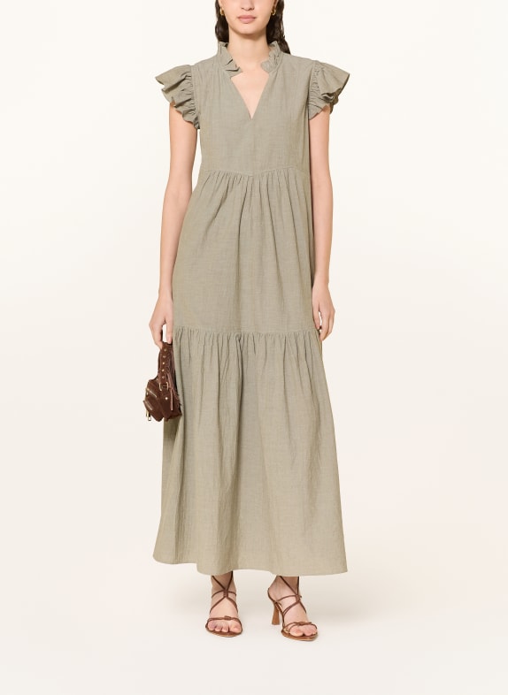 MOS MOSH Kleid MMWALDY IZHA mit Rüschen HELLGRÜN