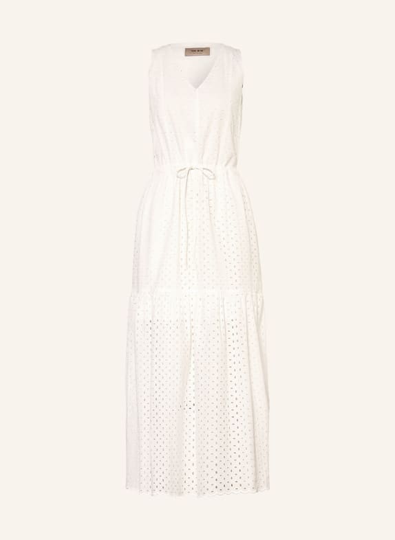MOS MOSH Jurk MMSABRIA van opengewerkte kant WIT