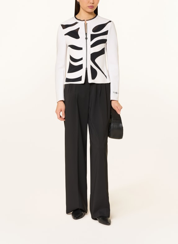 SPORTALM Jacket in a mix of materials CREAM / BLACK