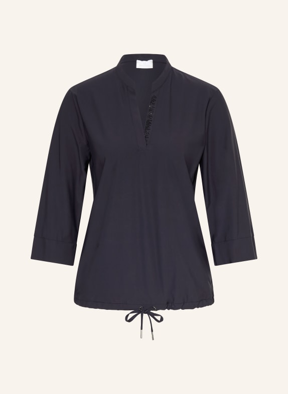 SPORTALM Blusenshirt mit 3/4-Arm und Schmucksteinen DUNKELBLAU