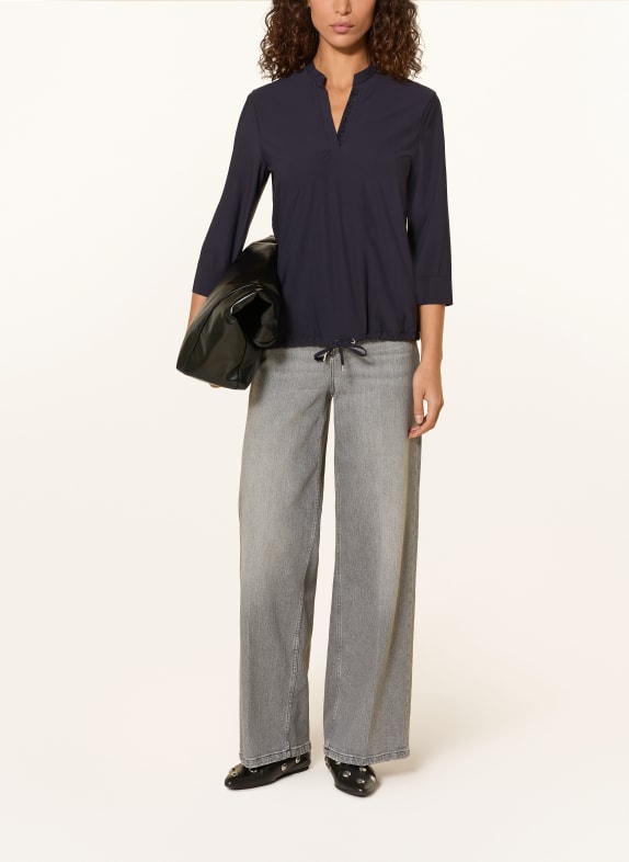 SPORTALM Blouse met 3/4-mouwen en sierstenen DONKERBLAUW