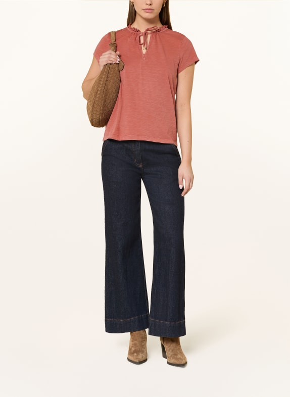 MOS MOSH T-shirt MMANLY met ruches ROOD