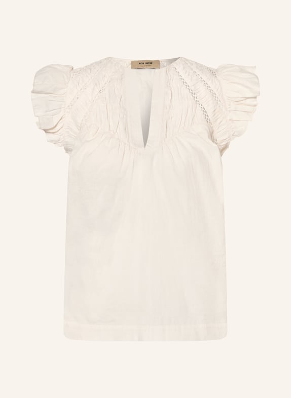 MOS MOSH Chemisier MMWODA à trous et volants CRÈME