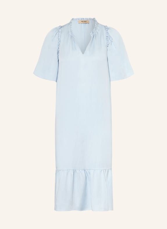 MOS MOSH Sukienka MMAURA z falbanami JASNONIEBIESKI